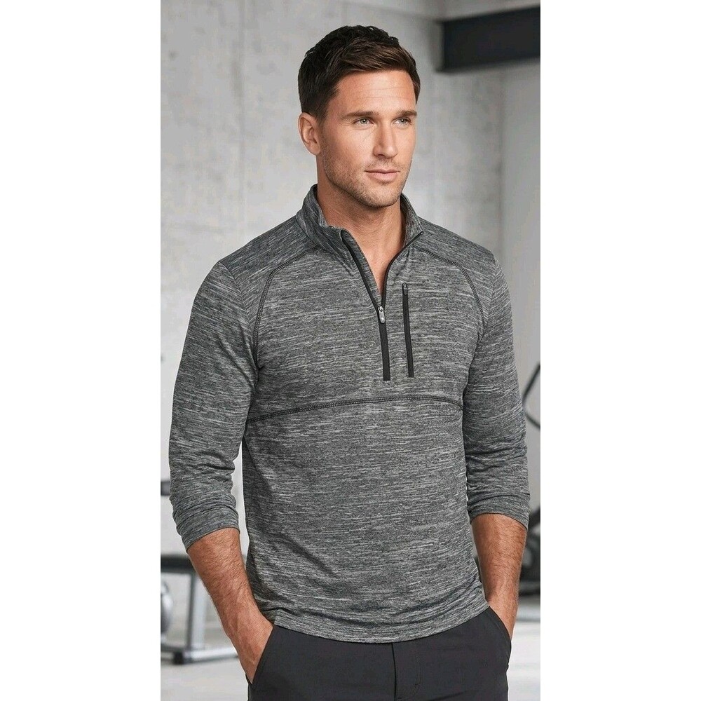 Sketchers Men’s Pullover Size L 1/4 Zip Long Sleeve On The Road Lightweight NWT